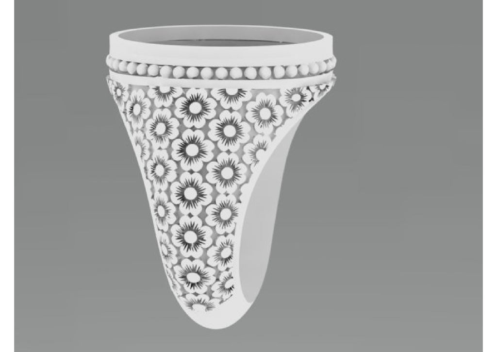 25 Single Stone Gent's Rings STL Files