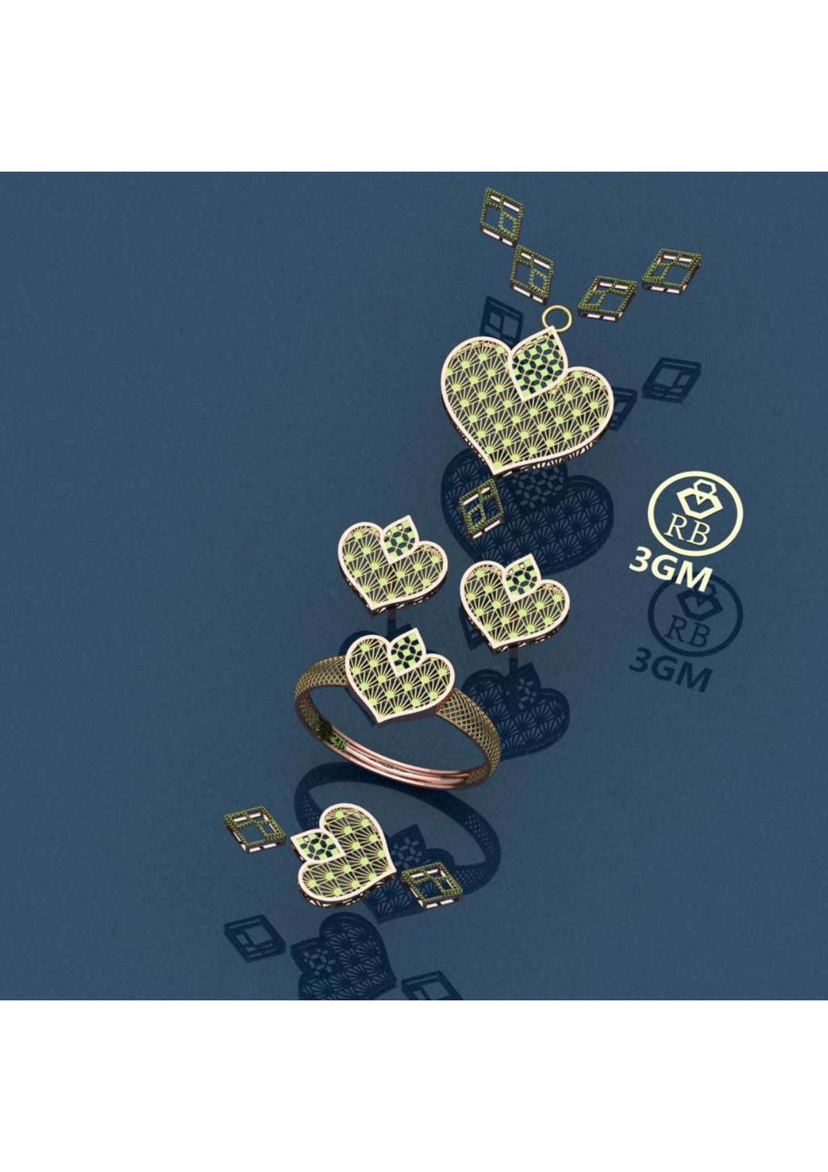 12 Turkish Pendant Sets STL & 3DM Files