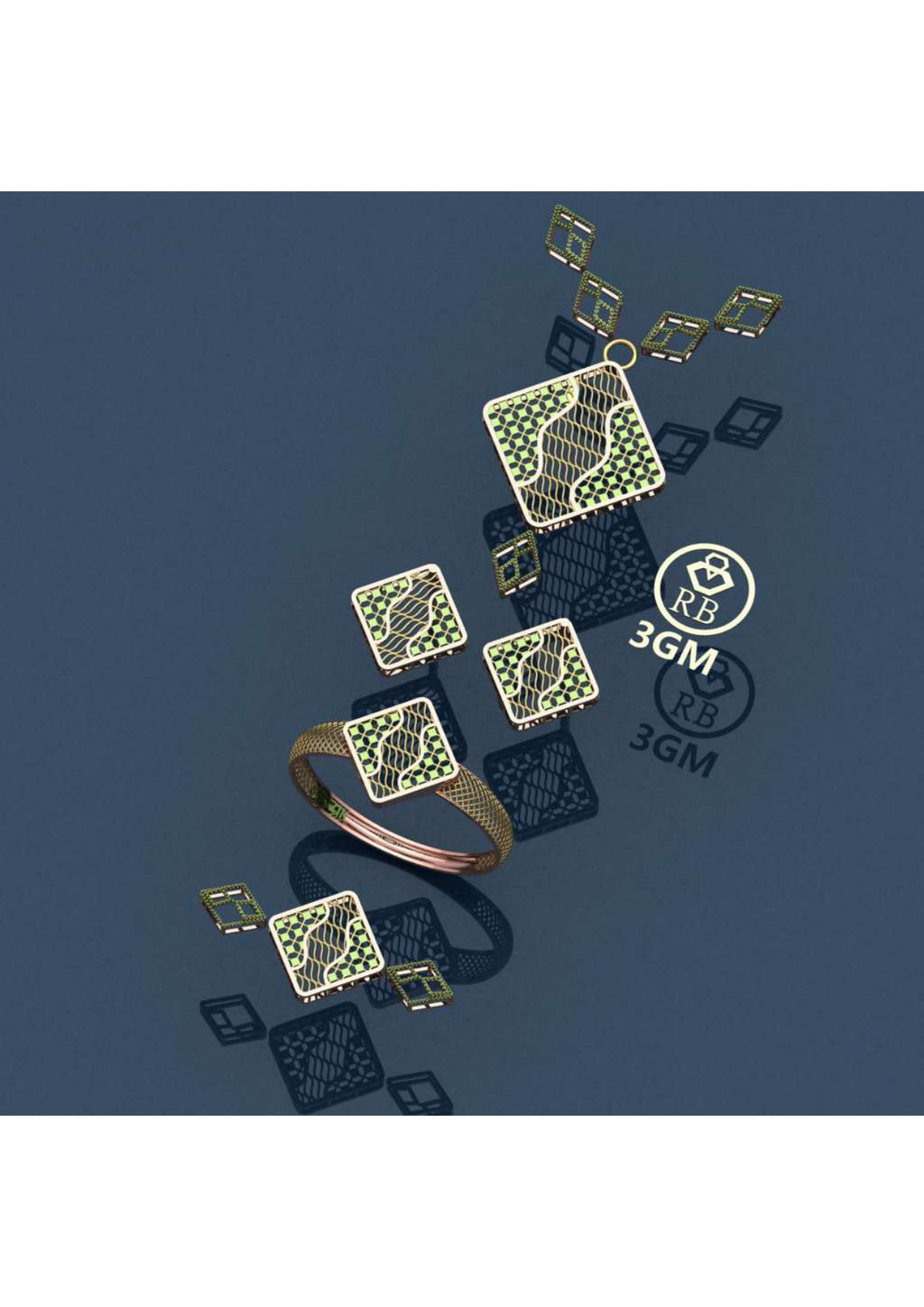 12 Turkish Pendant Sets STL & 3DM Files