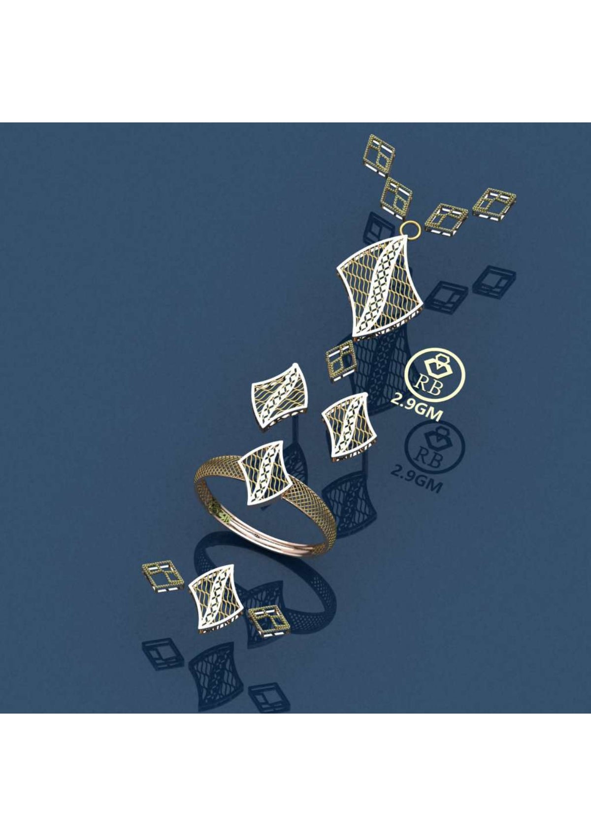 12 Turkish Pendant Sets STL & 3DM Files