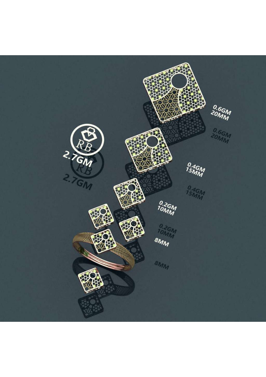 12 Turkish Pendant Sets STL & 3DM Files