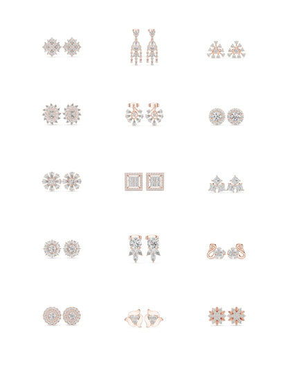 130 Solitaire Earrings Fully Rendered