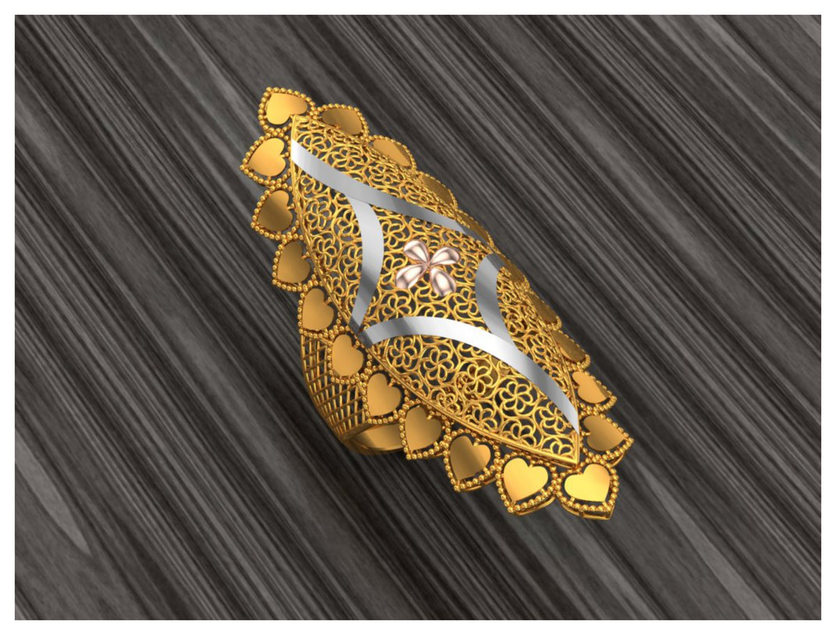 New 50 Arabic Style Long Rings STL Files