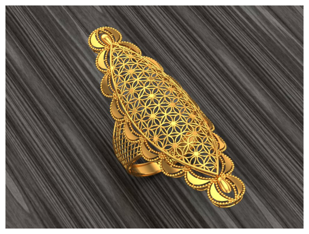 New 50 Arabic Style Long Rings STL Files