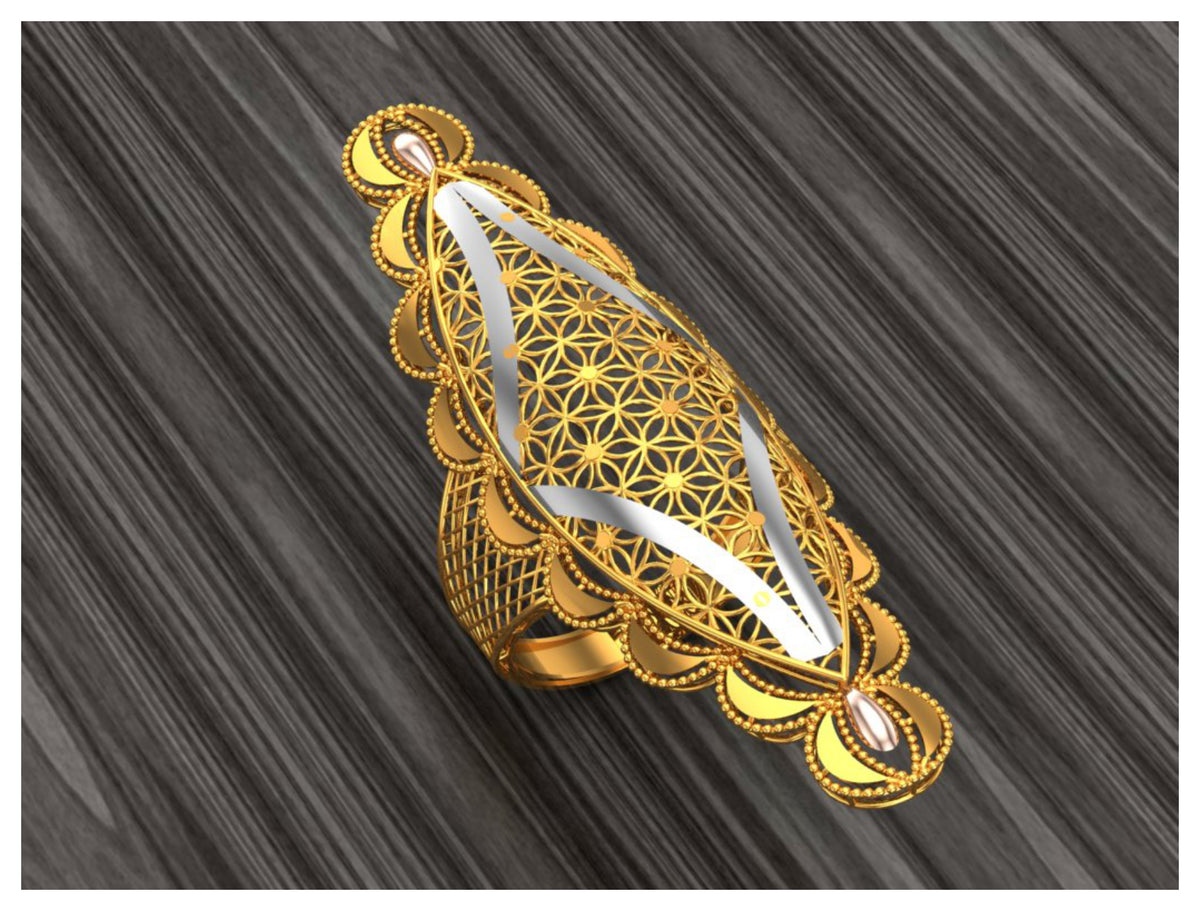 New 50 Arabic Style Long Rings STL Files