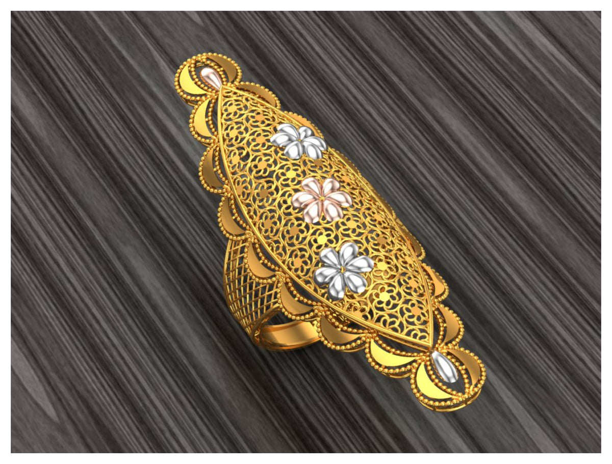 New 50 Arabic Style Long Rings STL Files