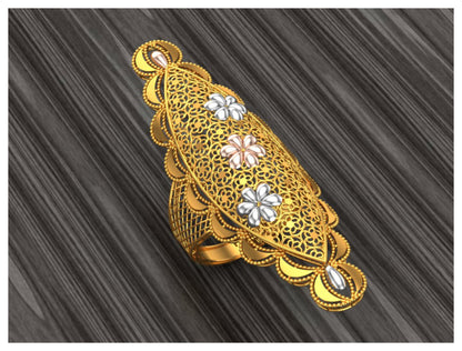 New 50 Arabic Style Long Rings STL Files