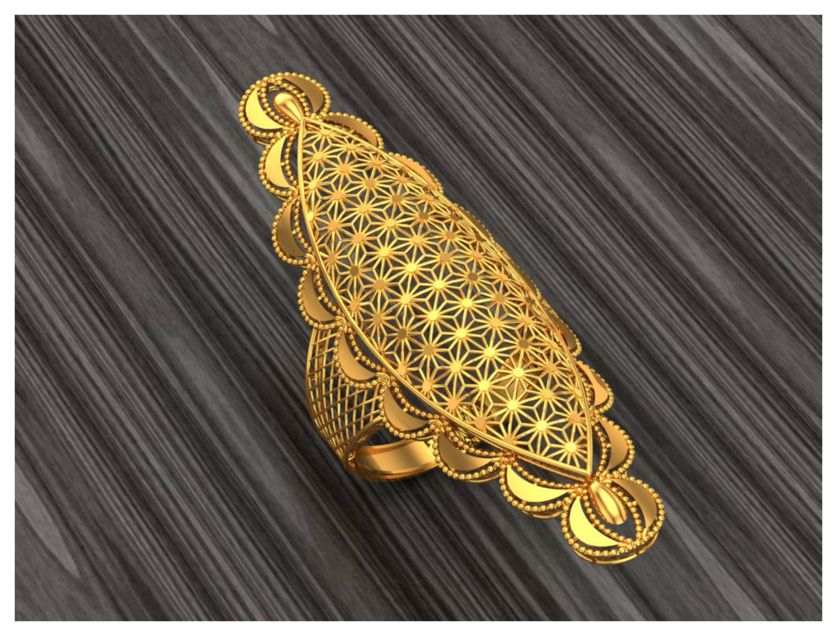 New 50 Arabic Style Long Rings STL Files