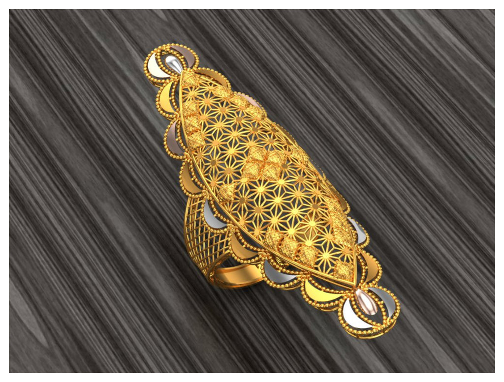 New 50 Arabic Style Long Rings STL Files