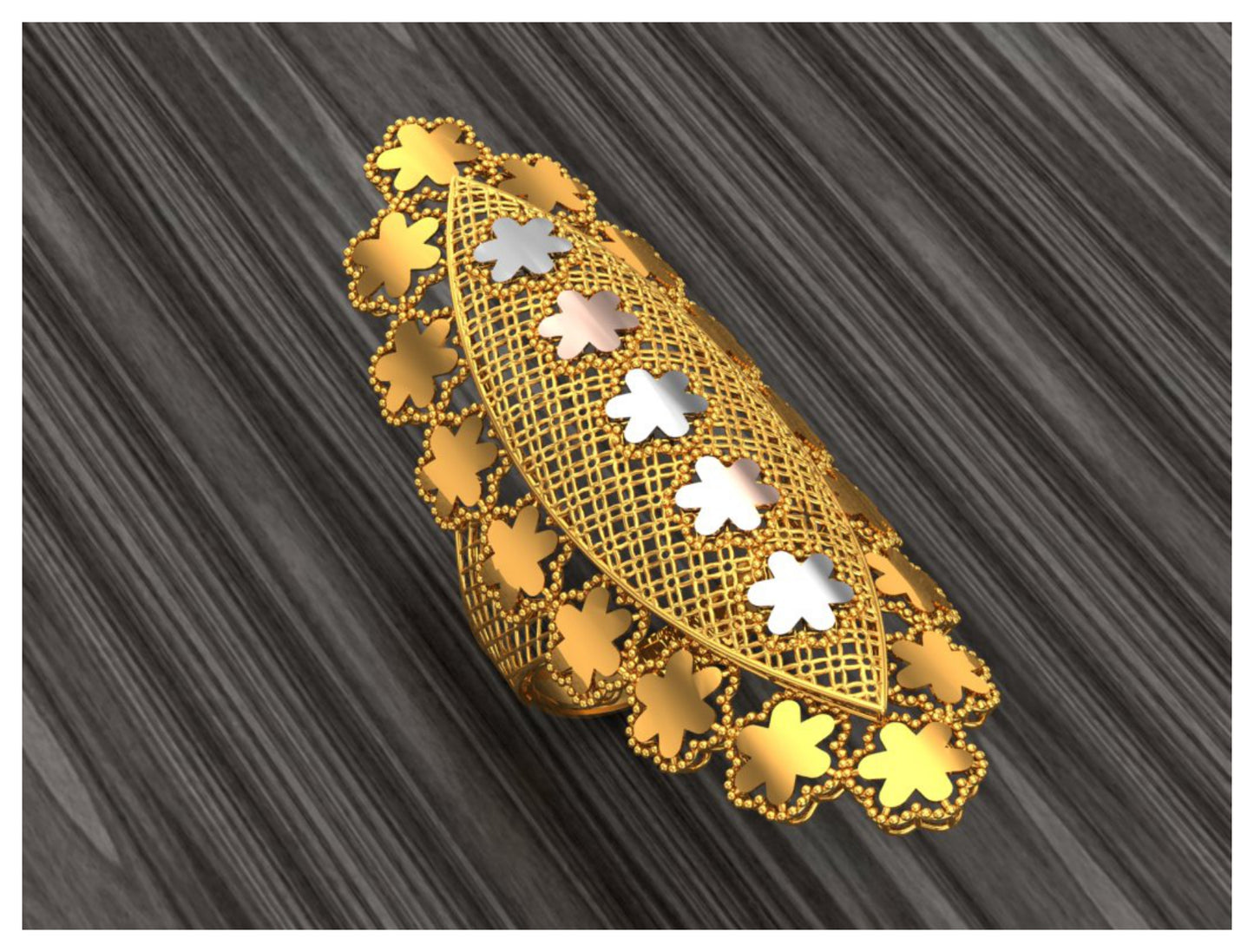 New 50 Arabic Style Long Rings STL Files