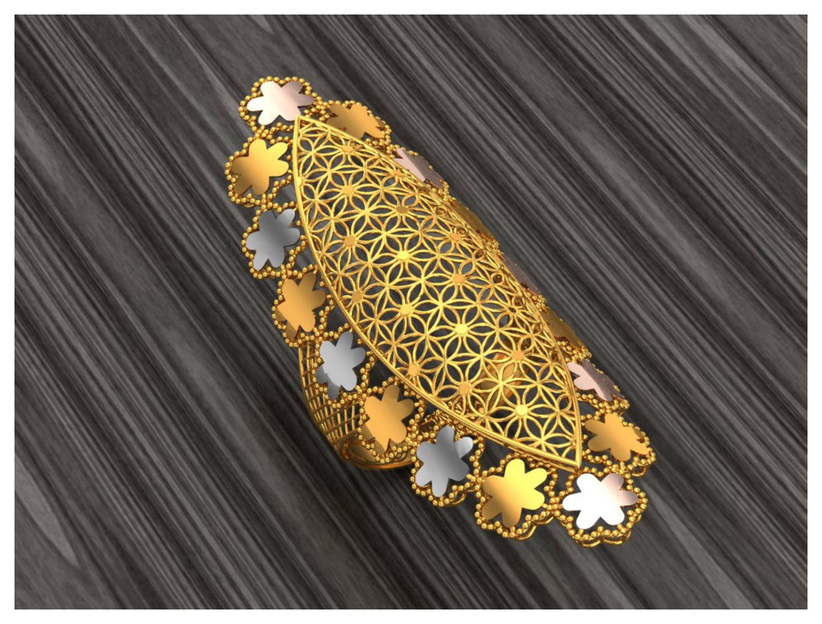New 50 Arabic Style Long Rings STL Files