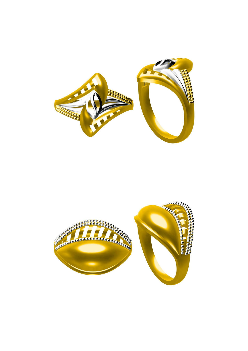 48 Plain Rings STL & 3DM FIles