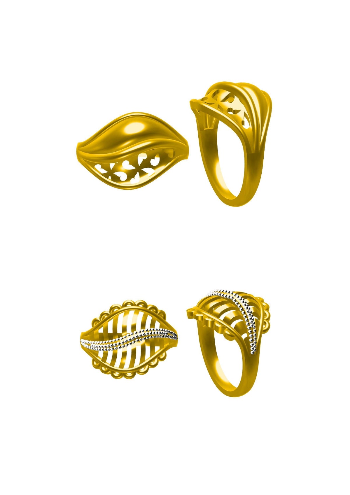 48 Plain Rings STL & 3DM FIles