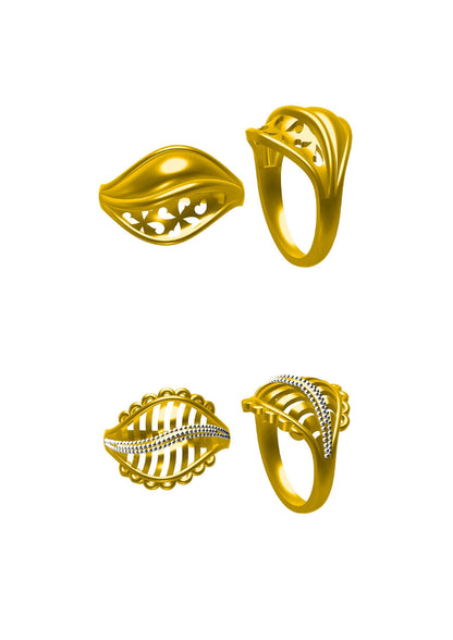 48 Plain Rings STL & 3DM FIles