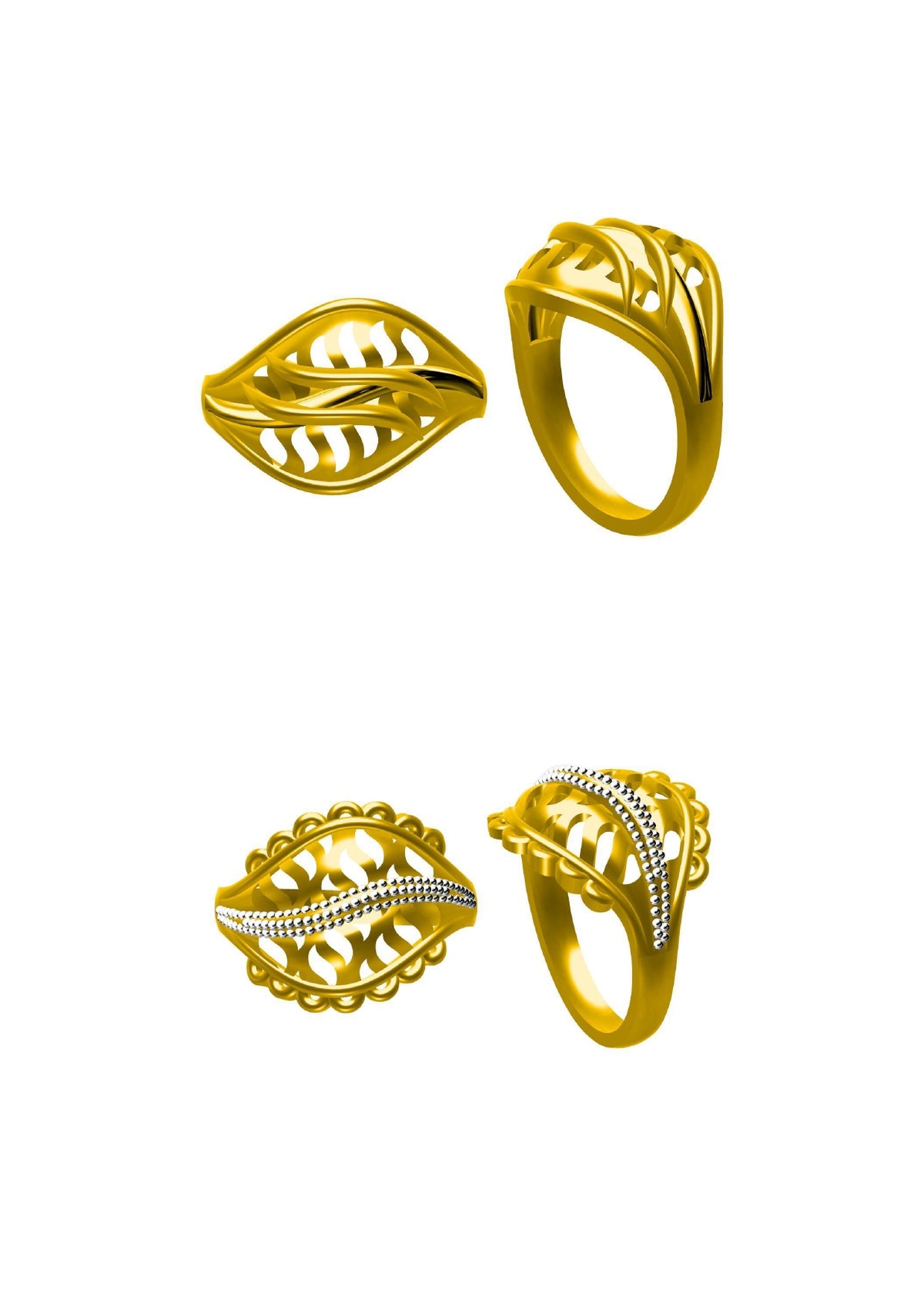 48 Plain Rings STL & 3DM FIles