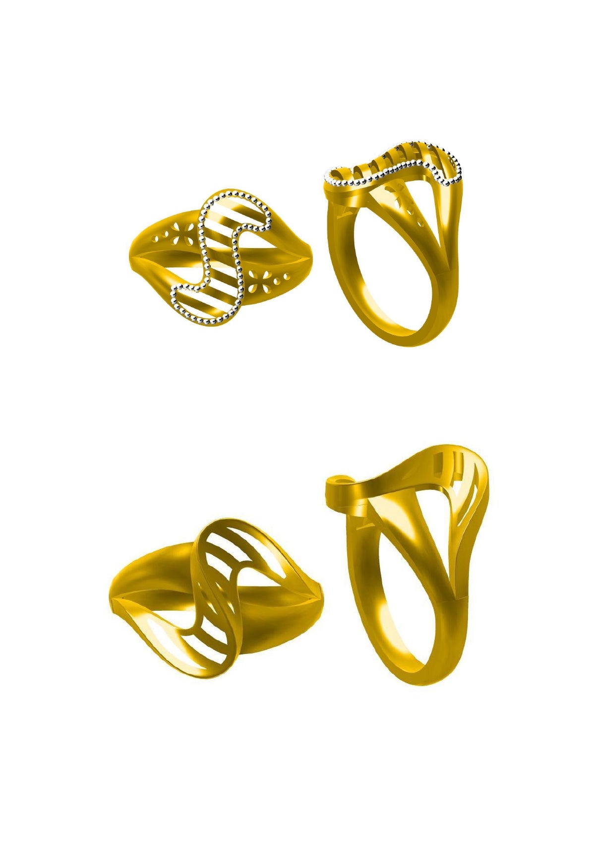 48 Plain Rings STL & 3DM FIles