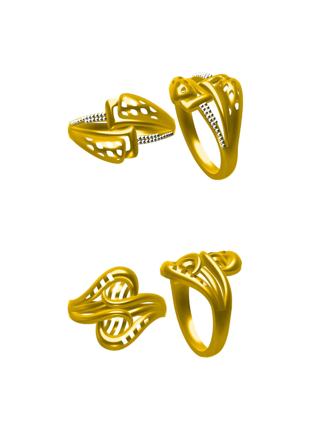 48 Plain Rings STL & 3DM FIles