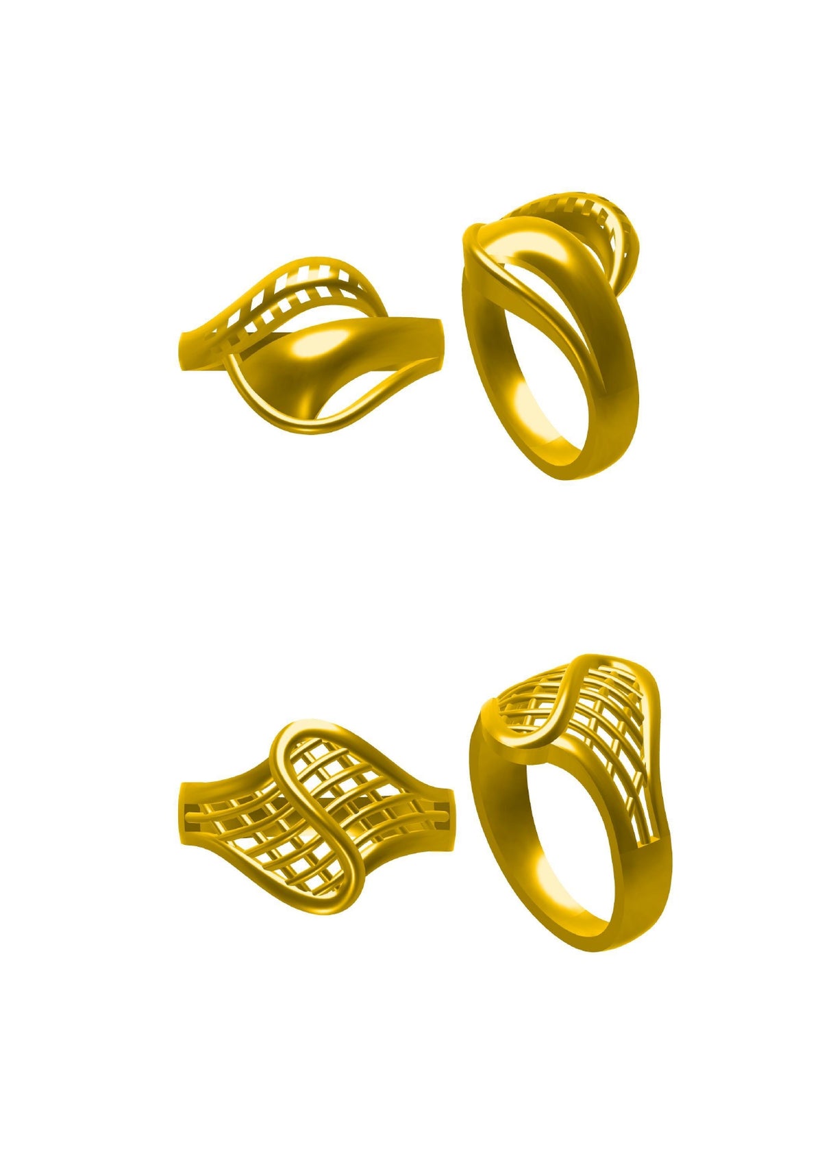 48 Plain Rings STL & 3DM FIles