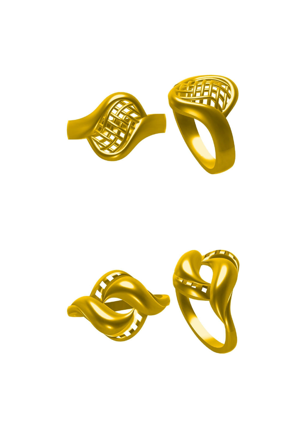 48 Plain Rings STL & 3DM FIles