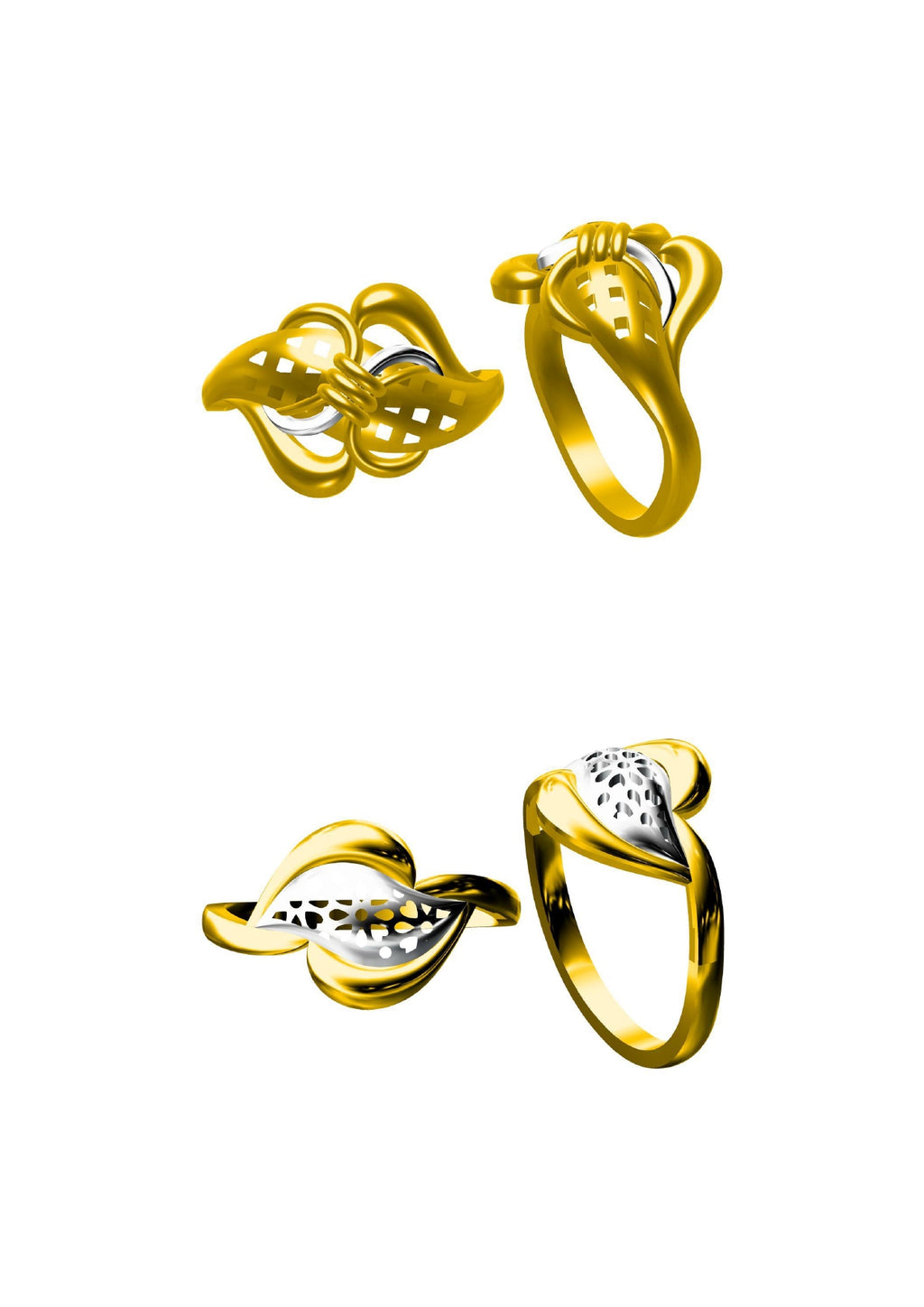 48 Plain Rings STL & 3DM FIles