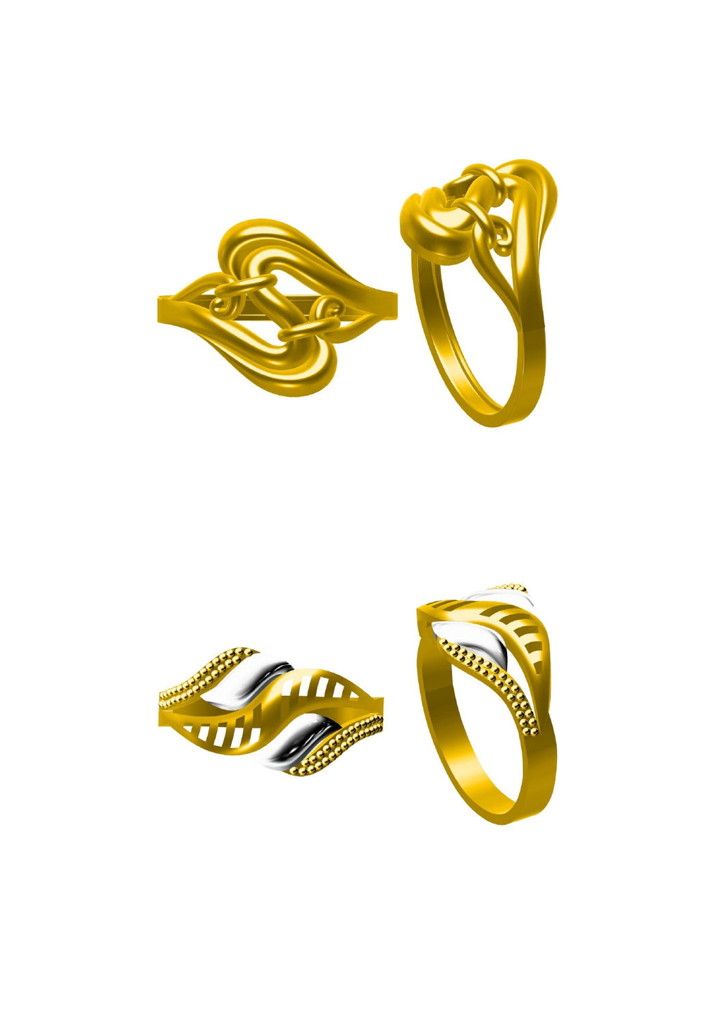 48 Plain Rings STL & 3DM FIles