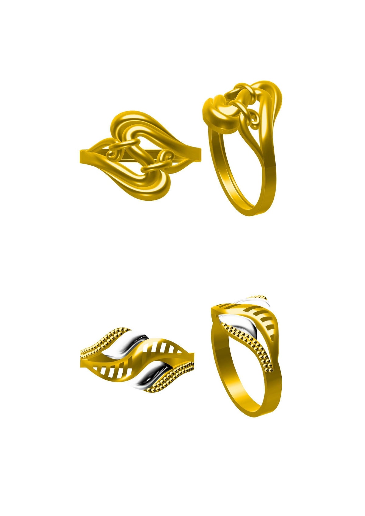 48 Plain Rings STL & 3DM FIles