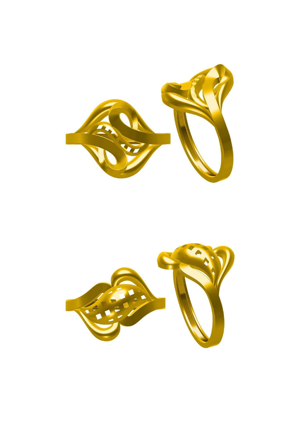 48 Plain Rings STL & 3DM FIles