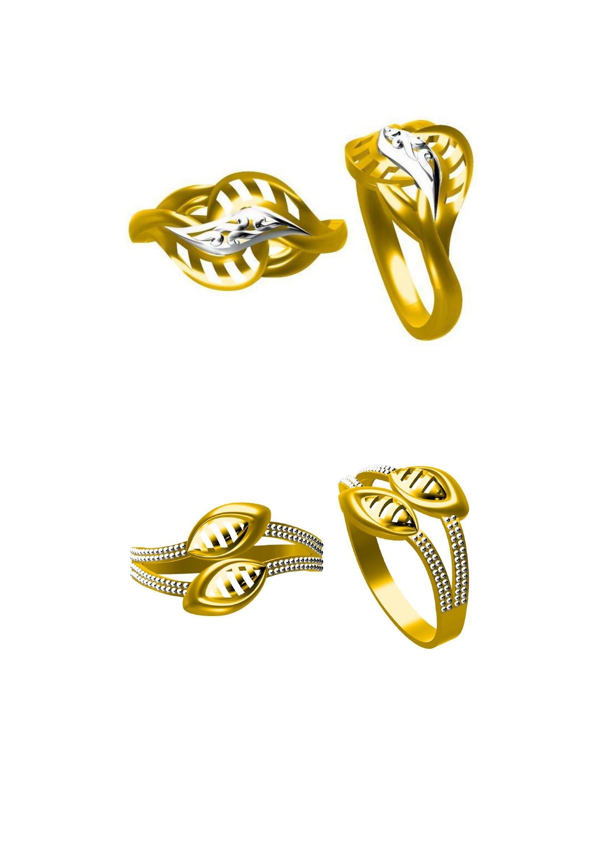 48 Plain Rings STL & 3DM FIles
