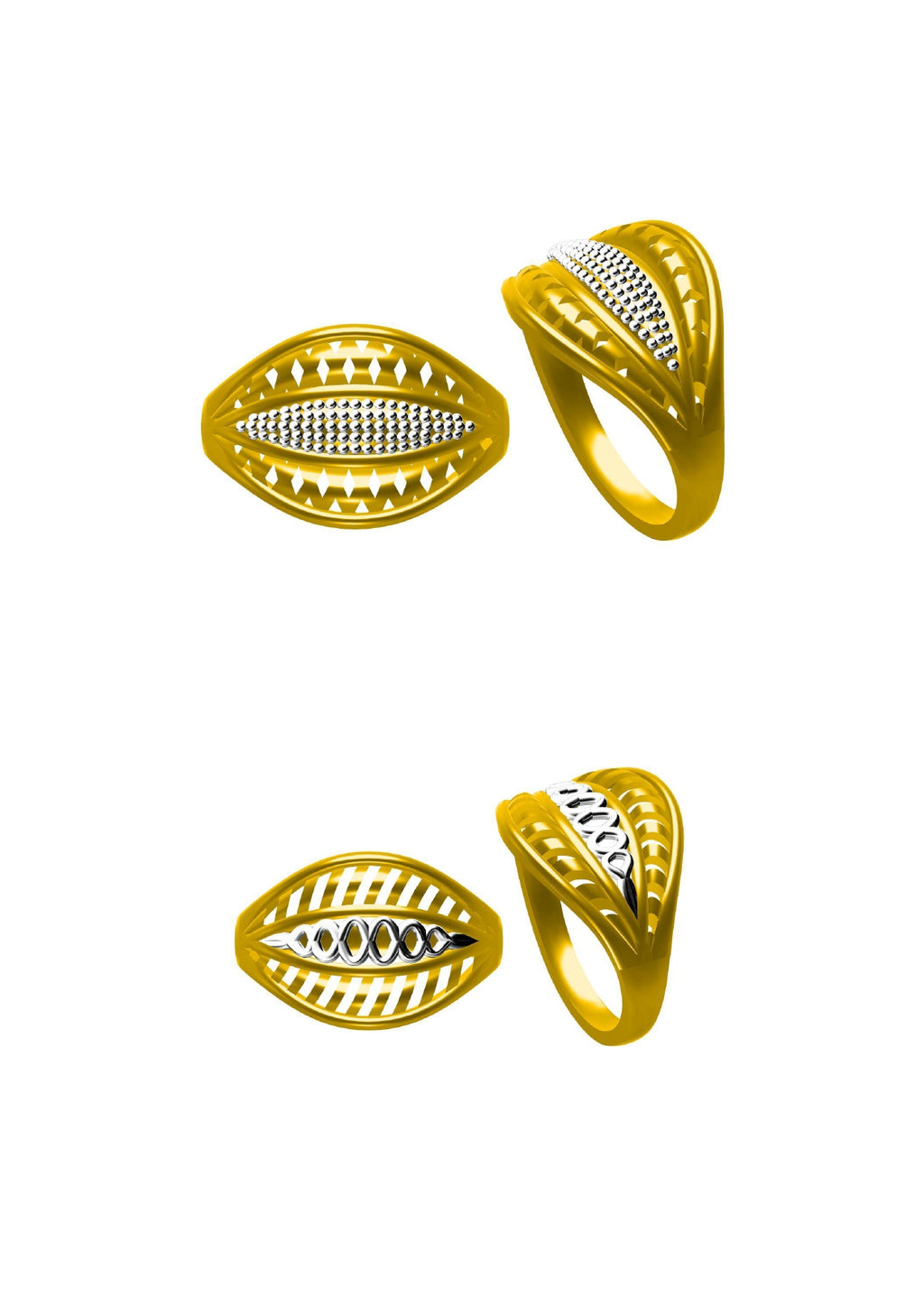 48 Plain Rings STL & 3DM FIles