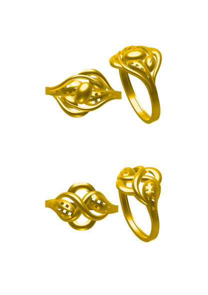 48 Plain Rings STL & 3DM FIles