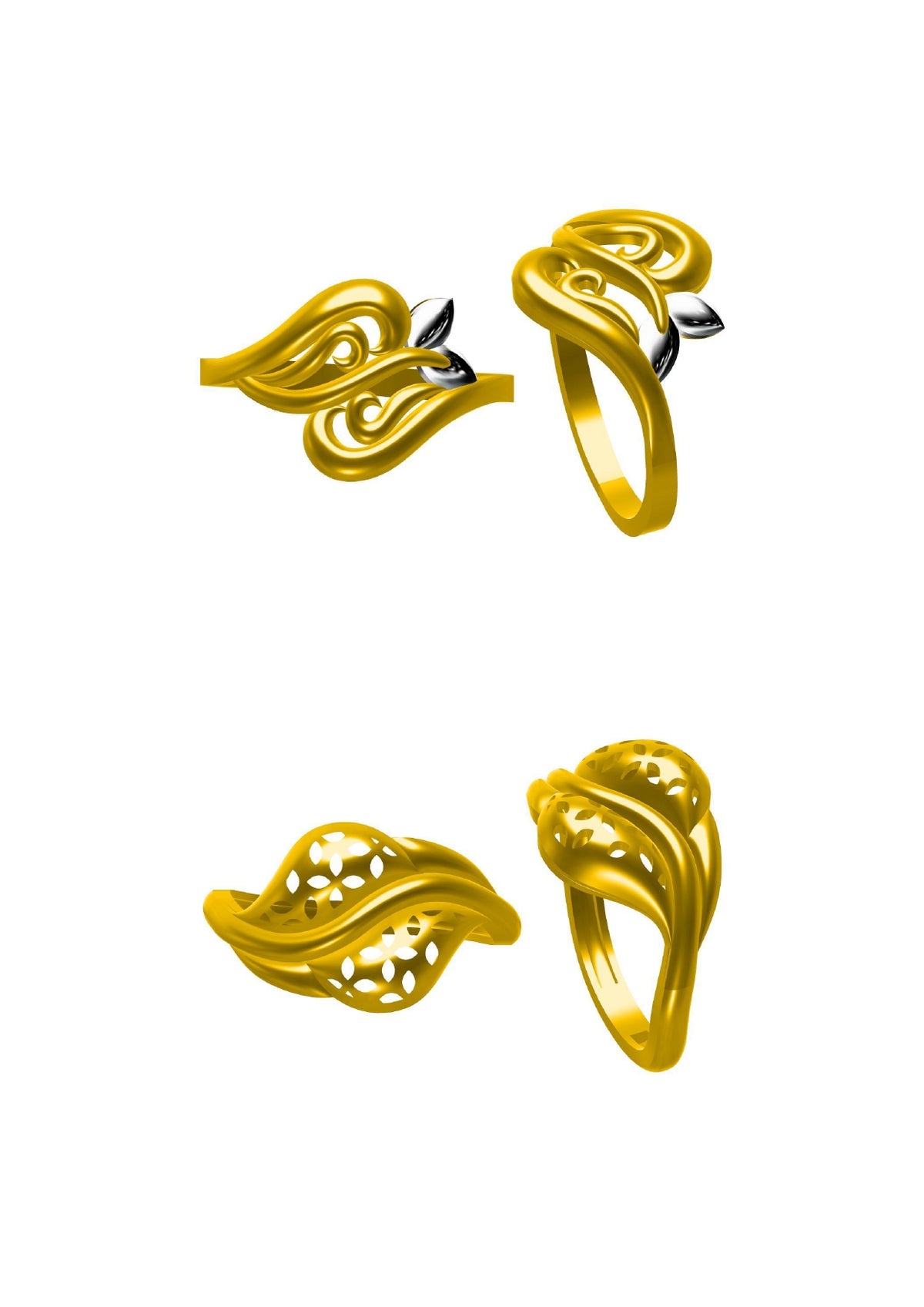 48 Plain Rings STL & 3DM FIles