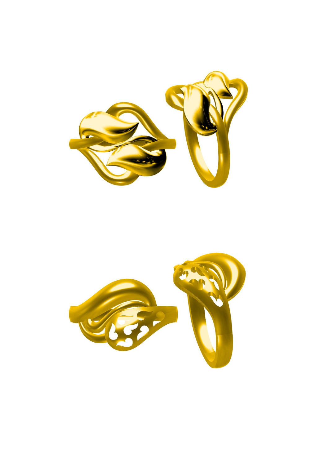 48 Plain Rings STL & 3DM FIles