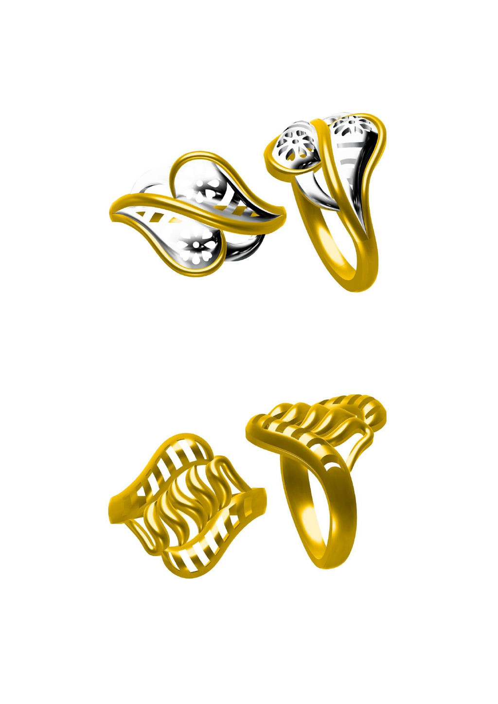 48 Plain Rings STL & 3DM FIles