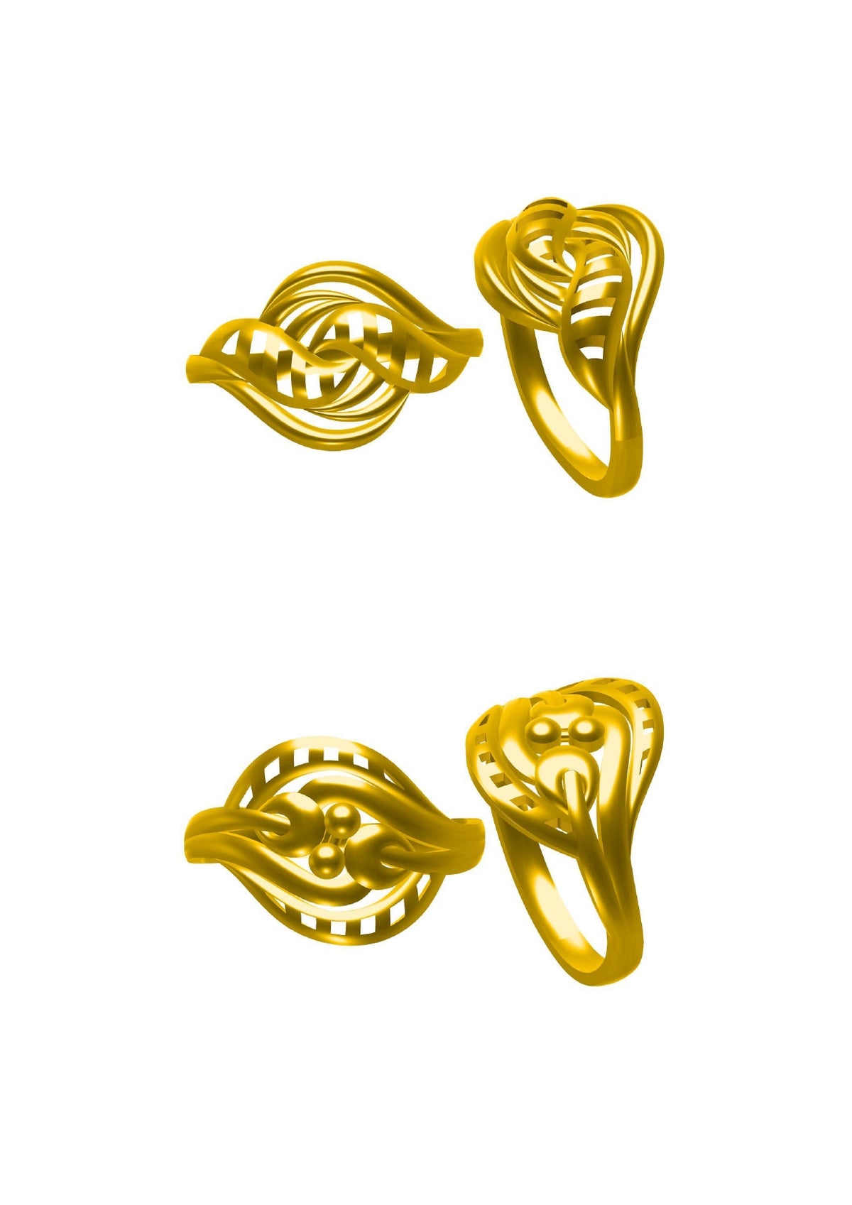 48 Plain Rings STL & 3DM FIles
