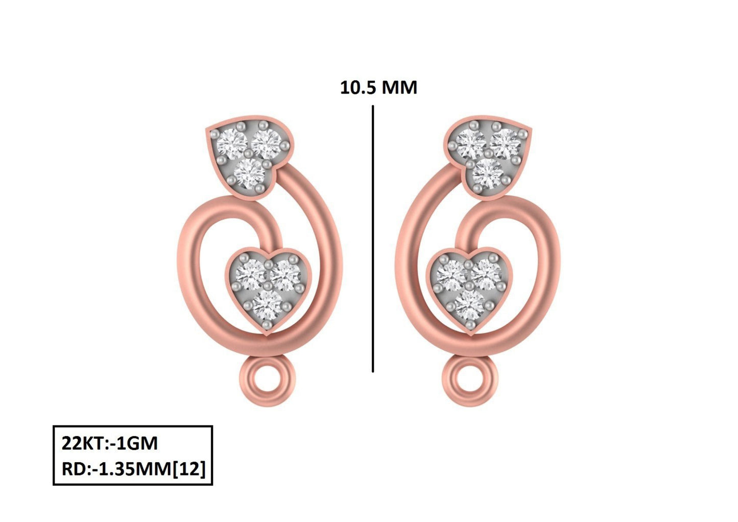 70 Lightweight Small Earrings STL & 3DM Files