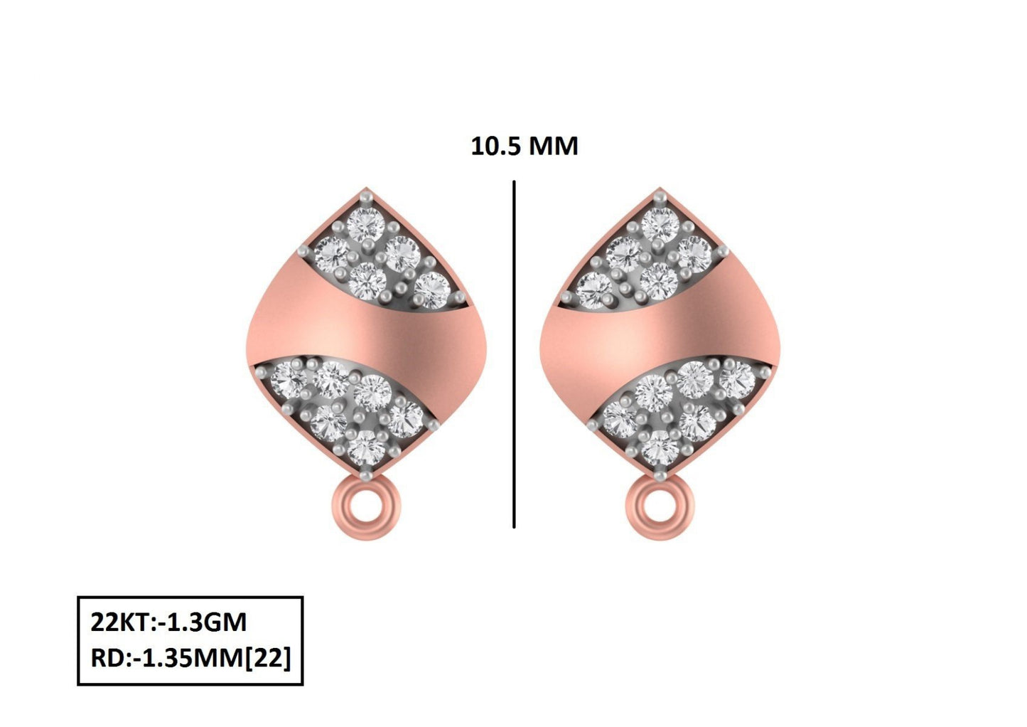 70 Lightweight Small Earrings STL & 3DM Files