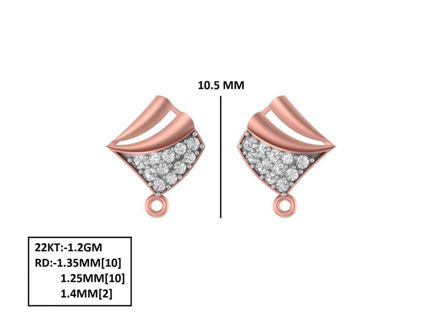 70 Lightweight Small Earrings STL & 3DM Files