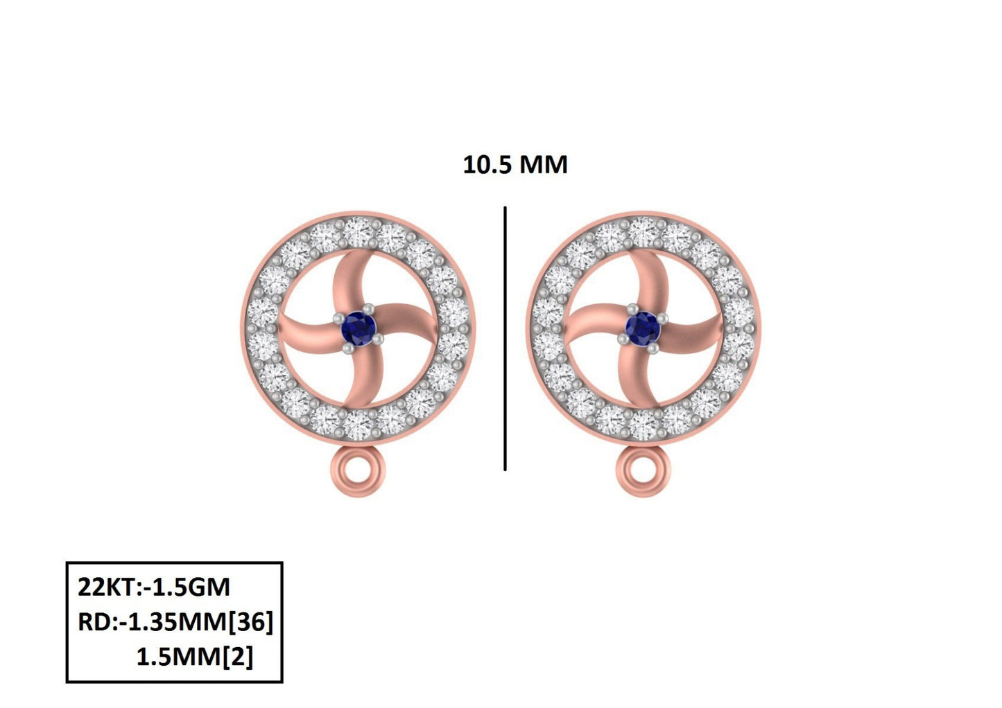 70 Lightweight Small Earrings STL & 3DM Files