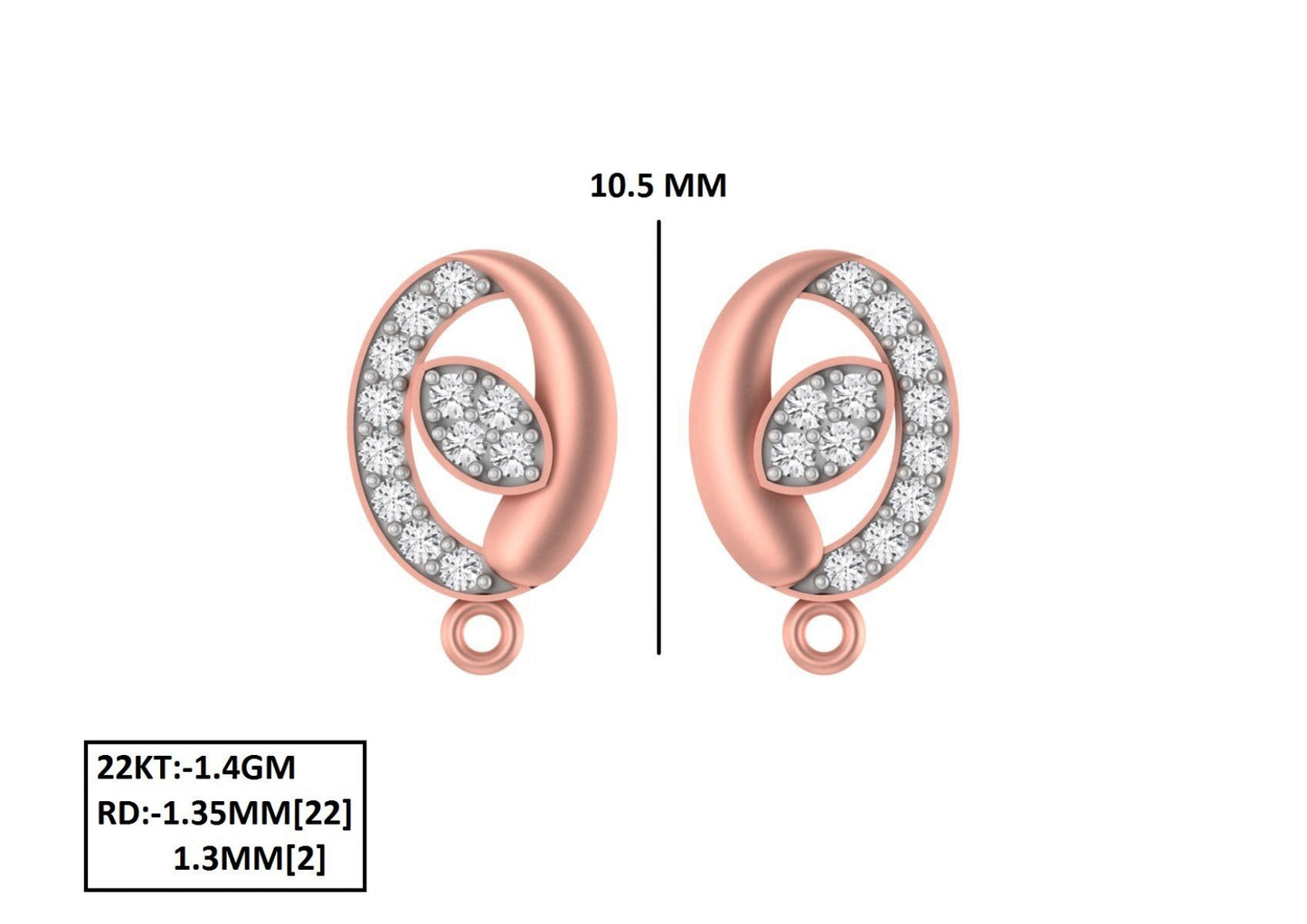 70 Lightweight Small Earrings STL & 3DM Files