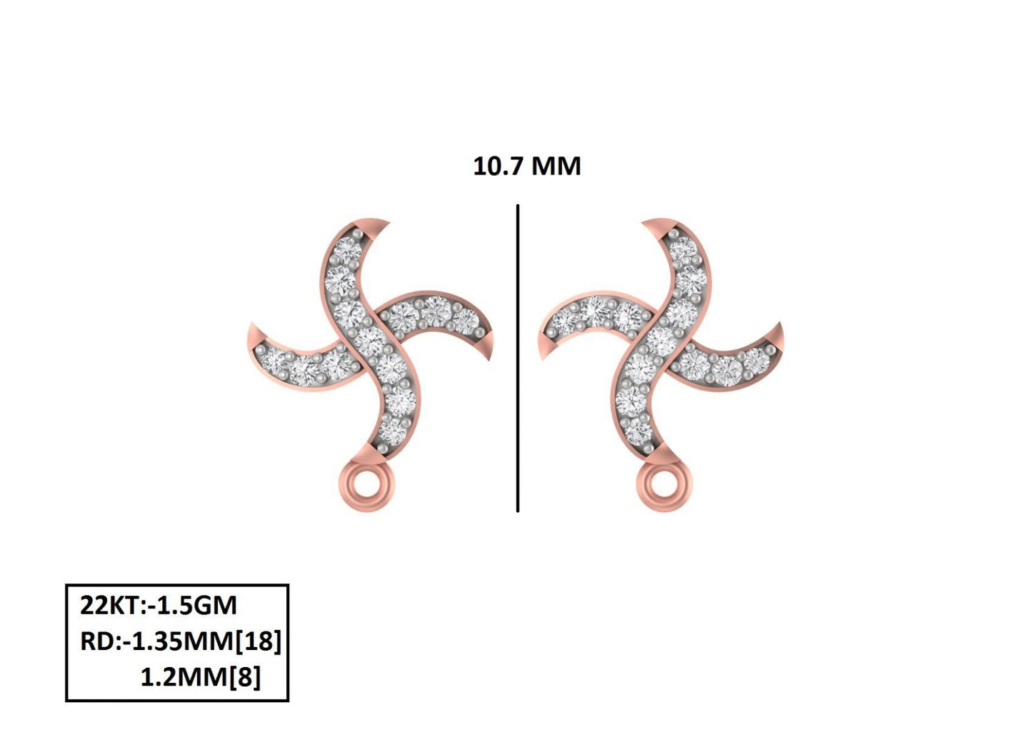 70 Lightweight Small Earrings STL & 3DM Files