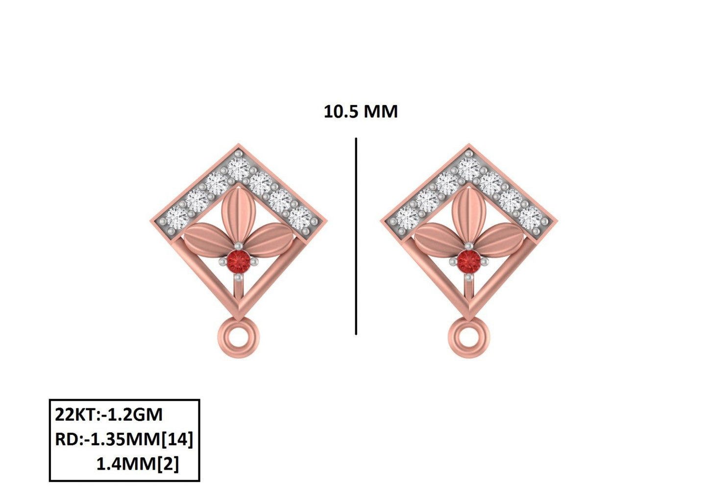 70 Lightweight Small Earrings STL & 3DM Files