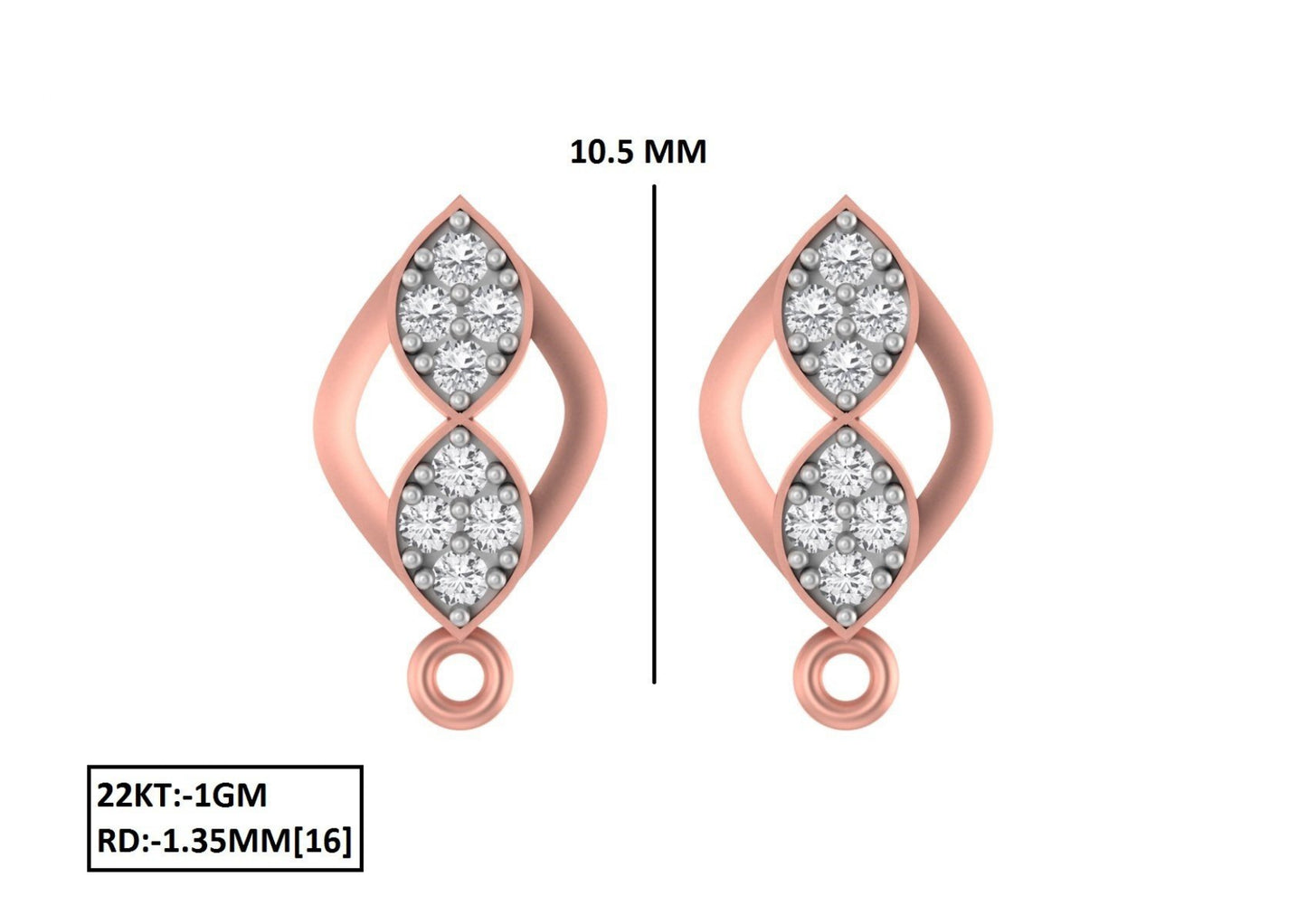 70 Lightweight Small Earrings STL & 3DM Files