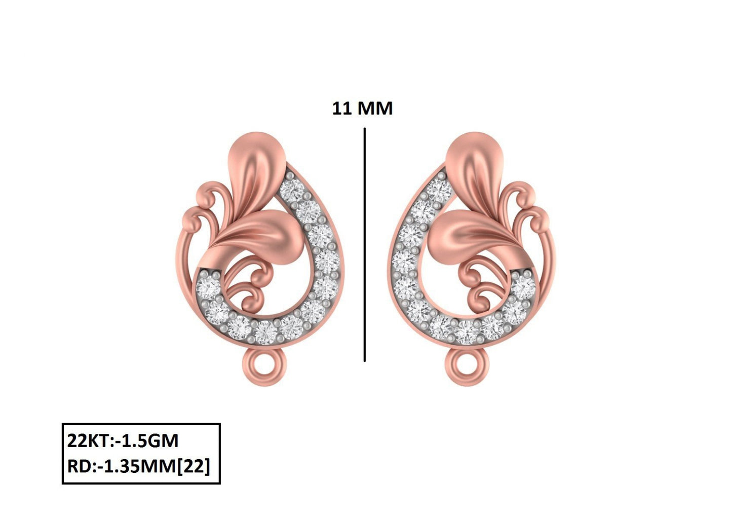 70 Lightweight Small Earrings STL & 3DM Files