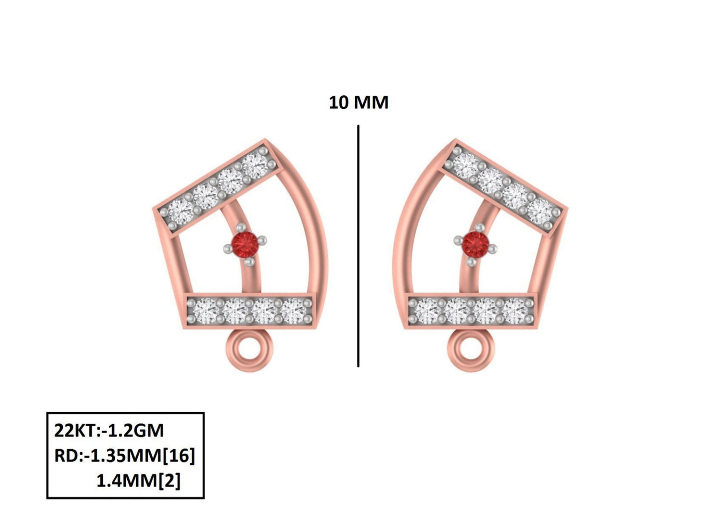 70 Lightweight Small Earrings STL & 3DM Files