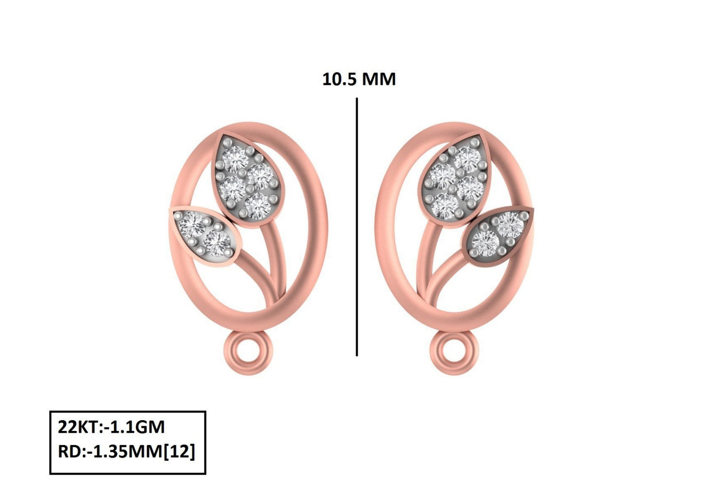 70 Lightweight Small Earrings STL & 3DM Files