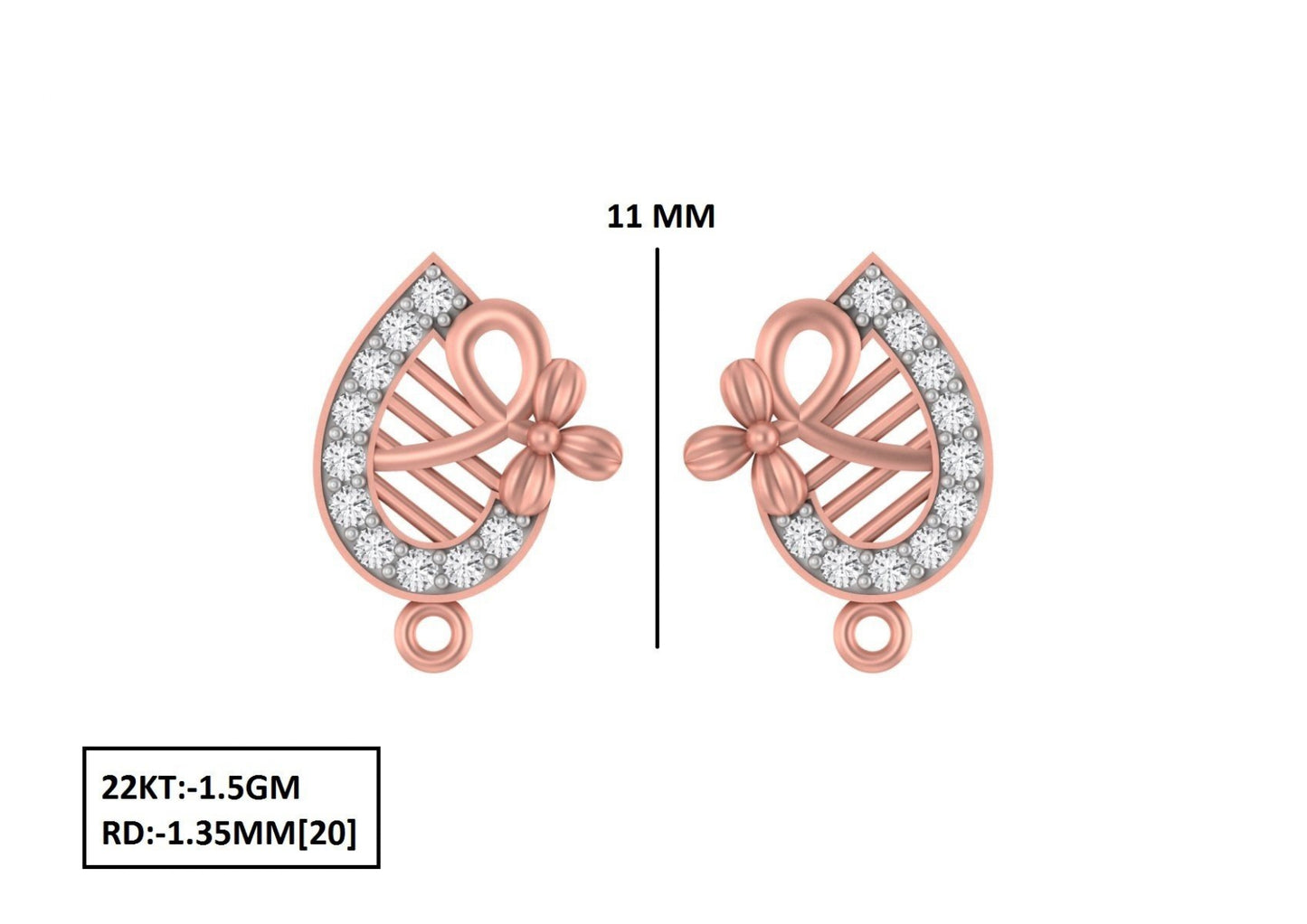 70 Lightweight Small Earrings STL & 3DM Files