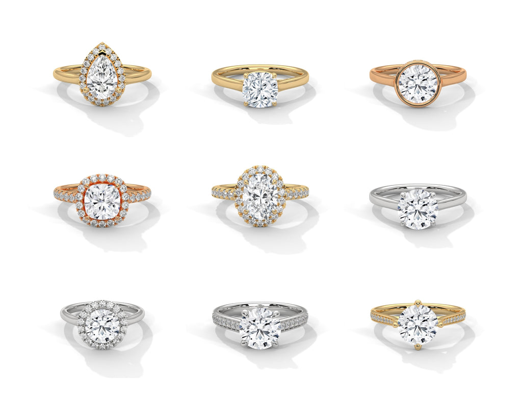 80 Solitaire Rings Fully Rendered STL & 3DM Files