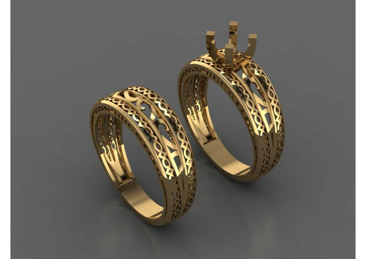 New 44 Pair Rings STL & 3DM Files