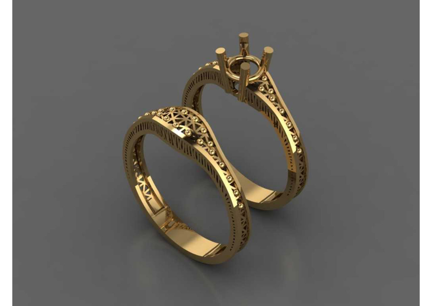 New 44 Pair Rings STL & 3DM Files