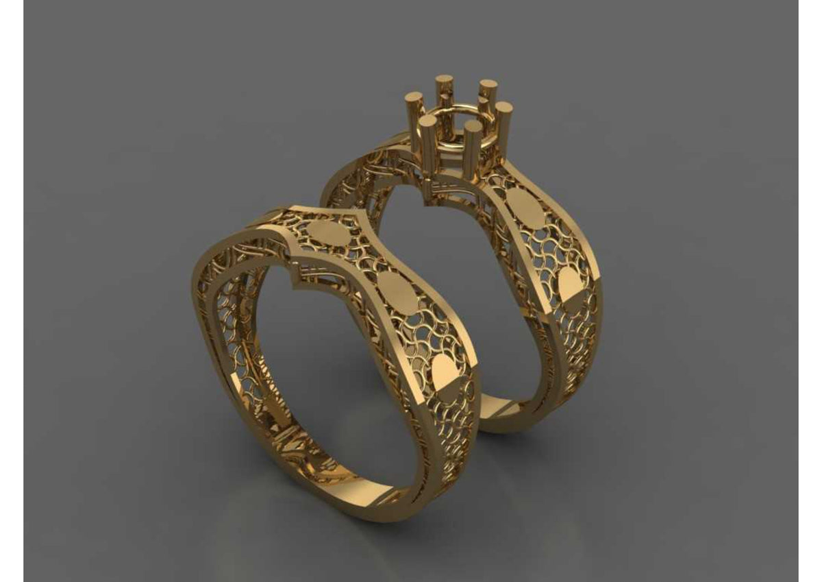 New 44 Pair Rings STL & 3DM Files